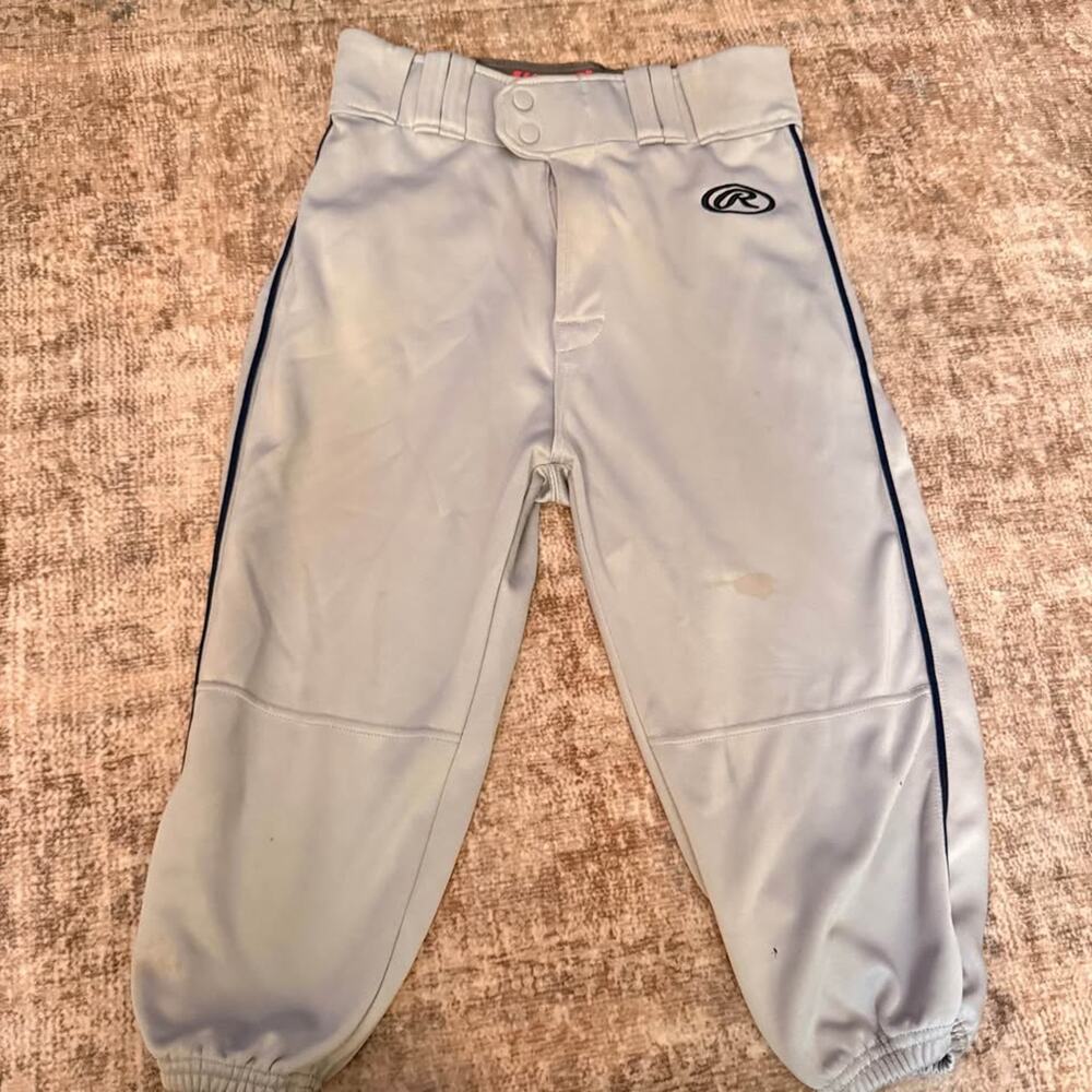 Men Small Rawlings Grey Baseball Knickers Pants